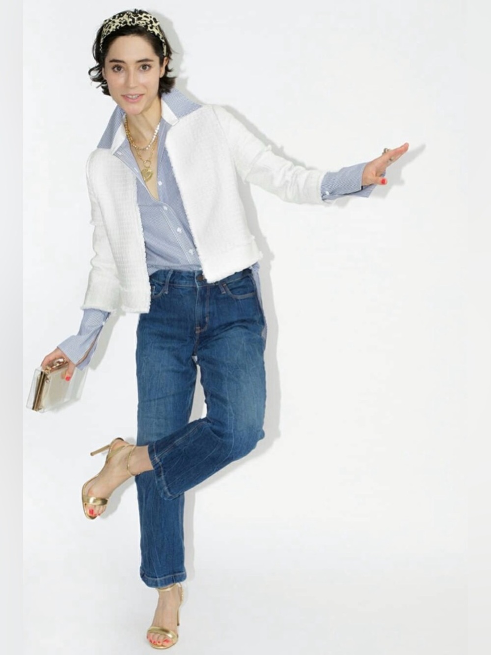 Classic Six New York Ivory Gabrielle Jacket - like new!